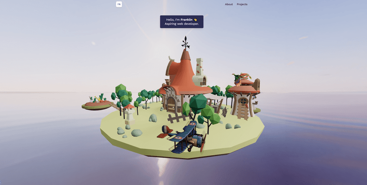 My personal portfolio with interactive 3D models.